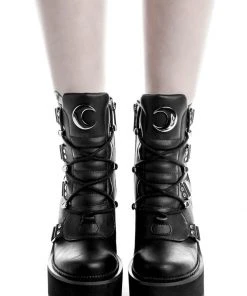 Killstar Broom Rider Moon Boots Black New In