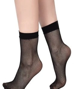 New In Killstar Courtney Fishnet Socks Black