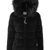New In Killstar Lisa Luna Velvet Padded Jacket Black