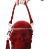 New In Killstar Grave Digger Skull Bag Blood Red