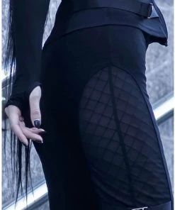 New In Killstar Decibel 80's Pencil Skirt Black