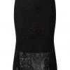 New In Killstar Elora Lace 40's Fishtail Pencil Skirt Black