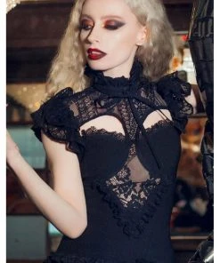 New In Killstar Avalyn 40's Top Zwart