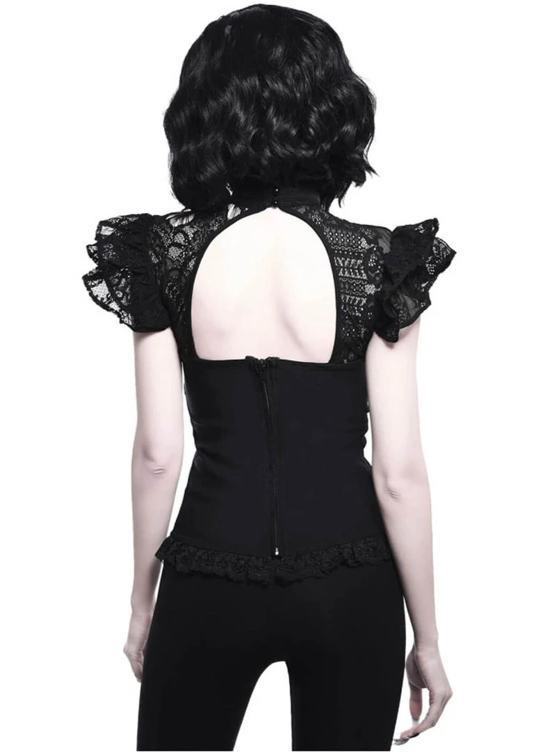 New In Killstar Avalyn 40's Top Zwart