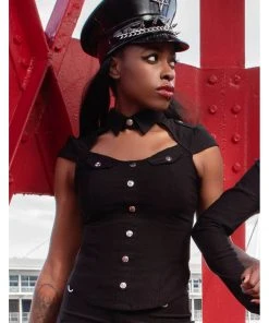 New In Killstar Special Forces 80's Top Black