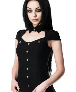 New In Killstar Special Forces 80's Top Black