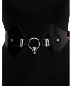 New In Killstar Grave O-Ring Skull Belt Black