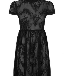 Killstar Temperance Lace Babydoll Dress Black New In