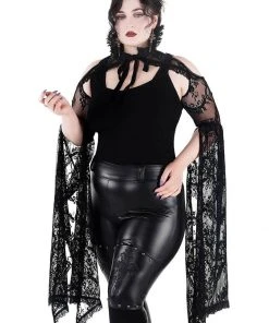 Killstar In Exile Lace Bolero Black