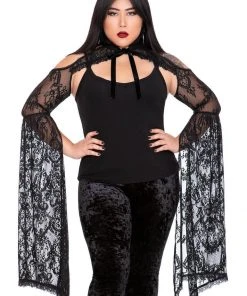 Killstar In Exile Lace Bolero Black