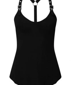 Killstar Danika Straps 80's Top Zwart