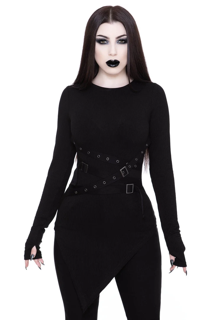 Killstar Vampyre Straps Top Black New In