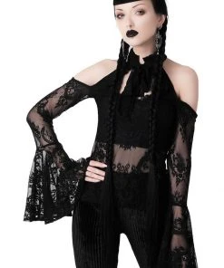 Killstar Cyrena Lace 70's Top Black New In