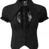 New In Killstar Devil's Claw 60's Top Black