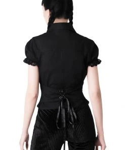 New In Killstar Devil's Claw 60's Top Black