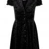 New In Killstar Marceline Velvet 60's Dress Black