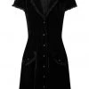 Killstar Maribella Velvet 60's Dress Black New In