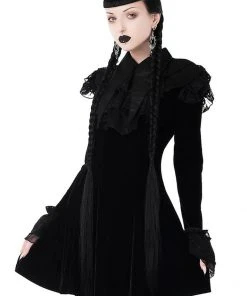 New In Killstar Zoe 60's Shift Dress Black