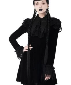 New In Killstar Zoe 60's Shift Dress Black