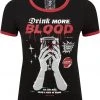 New In Killstar Drink More Ringer T-Shirt Black