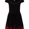 Killstar Bloodthirsty Skater Dress Black New In