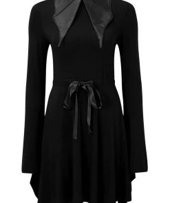 Killstar I'm Bats Collar Dress Black New In