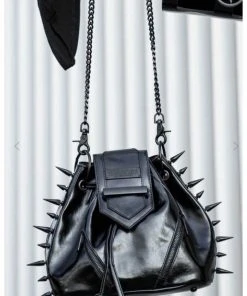 New In Killstar Tyla Terror Spike Handbag Black
