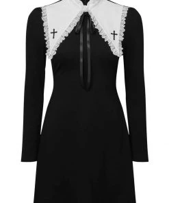 New In Killstar Zanthy Cross Lolita Dress Black