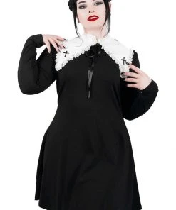 New In Killstar Zanthy Cross Lolita Dress Black
