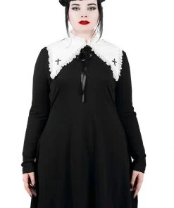 New In Killstar Zanthy Cross Lolita Dress Black