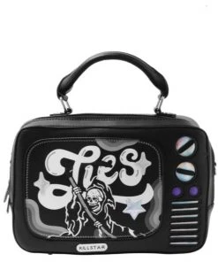 New In Killstar Tv Lies Handbag Black