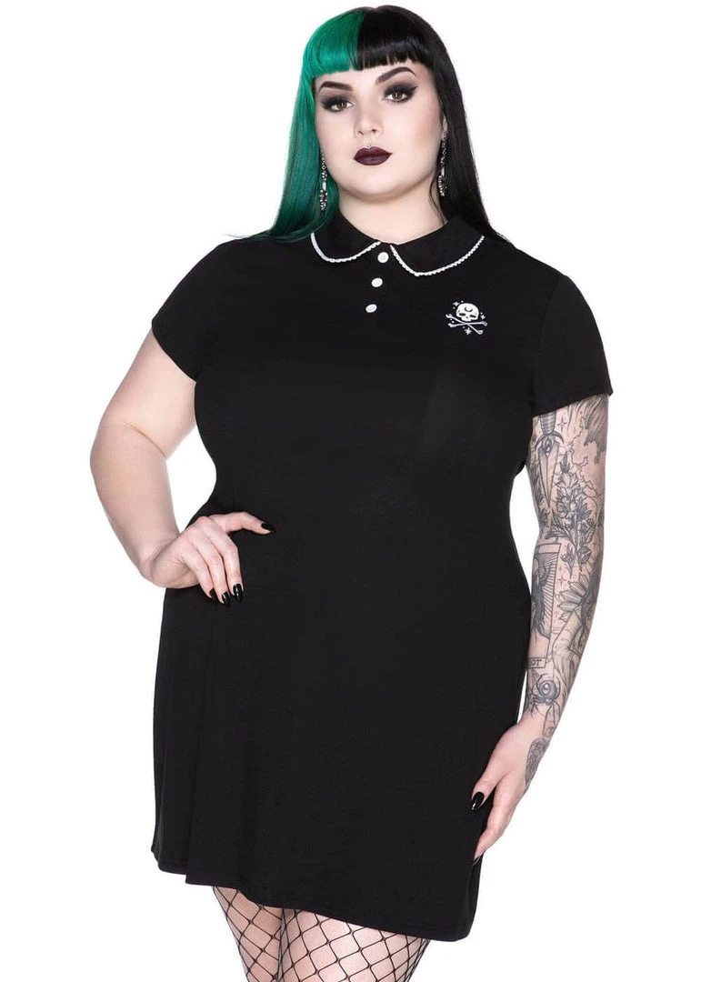 New In Killstar Wreak Havoc Skull Dress Black