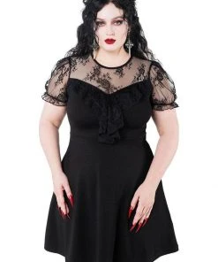 New In Killstar Buffy Skater Dress Black