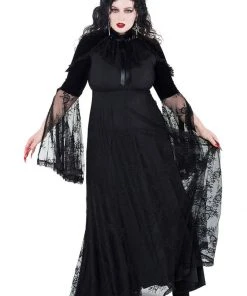 Killstar Countess Lace Maxi Dress Black