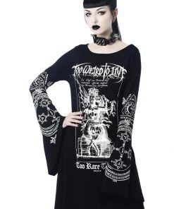 Killstar Rare To Die Trapeze Dress Black