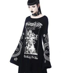 Killstar Rare To Die Trapeze Dress Black