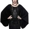 Killstar Judgement Kimono Tunic T-Shirt Black