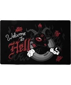 Killstar Welcome To Hell Doormat Black