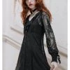 New In Killstar Cycbele Lace 70's Dress Black