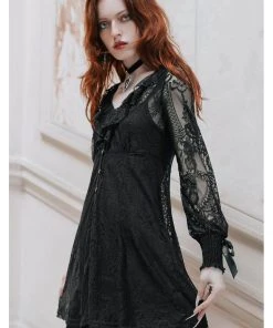 New In Killstar Cycbele Lace 70's Dress Black