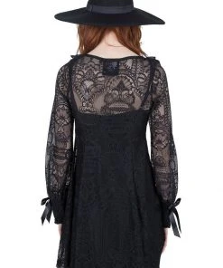 New In Killstar Cycbele Lace 70's Dress Black