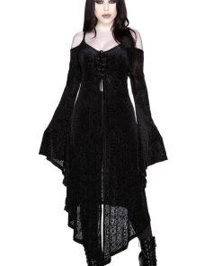 Killstar Grateful Dread Velvet 70's Duster Black New In