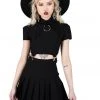 New In Killstar Darita 80's Suspender Dress Black
