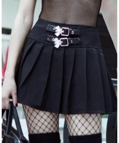 Killstar Bat Girl 80's Mini Skirt Black New In