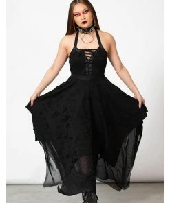 Killstar Badlands Maxi Dress Black New In