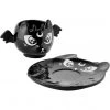 Killstar Kittea Cat Tea Cup & Saucer Black