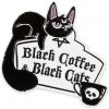 Killstar Coffee & Cats Pin Silver New In