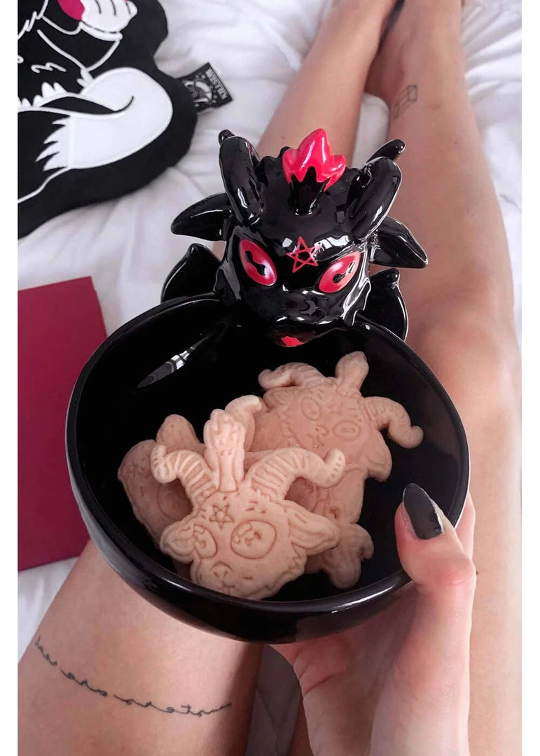 New In Killstar Baphomet Bowl Black