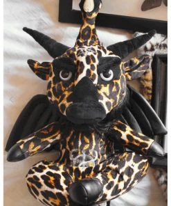 New In Killstar Kreeptures Dark Lord Rockabilly Plush Leopard