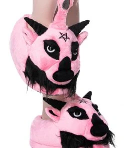 New In Killstar Kreeptures Dark Lord Slippers Bubblegum Pink